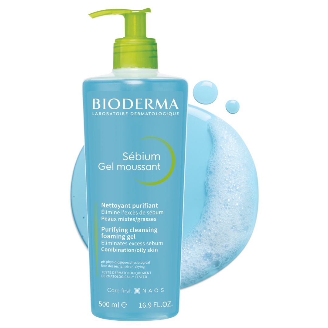 Gel spumant Sebium, 500 ml, Bioderma