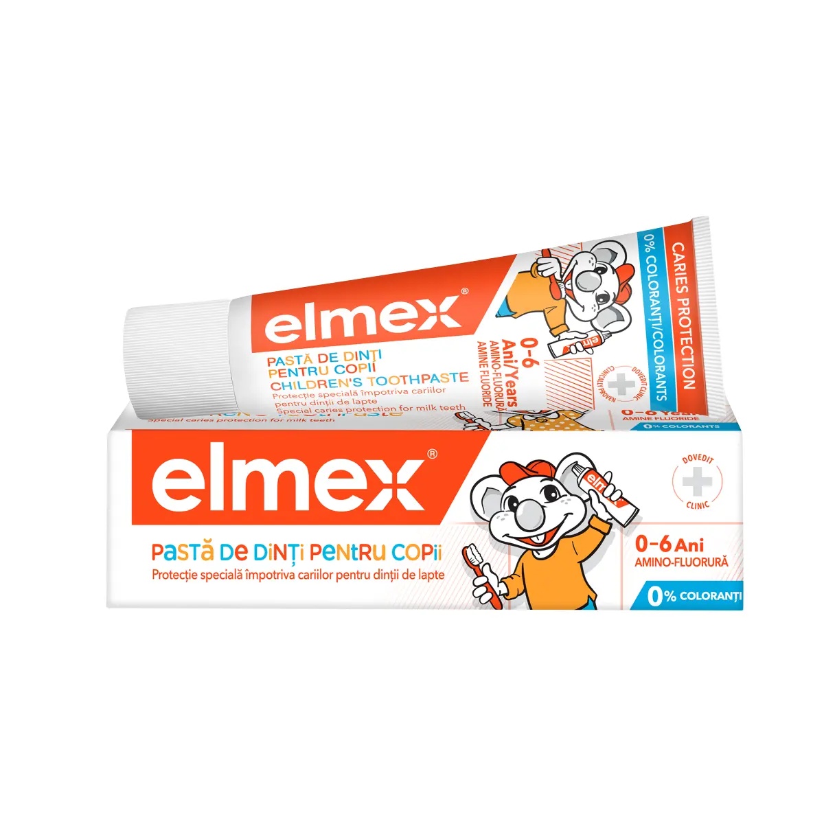 Pasta De Dinti Pentru Copii Kids, 0-6 Ani, 50 Ml, Elmex