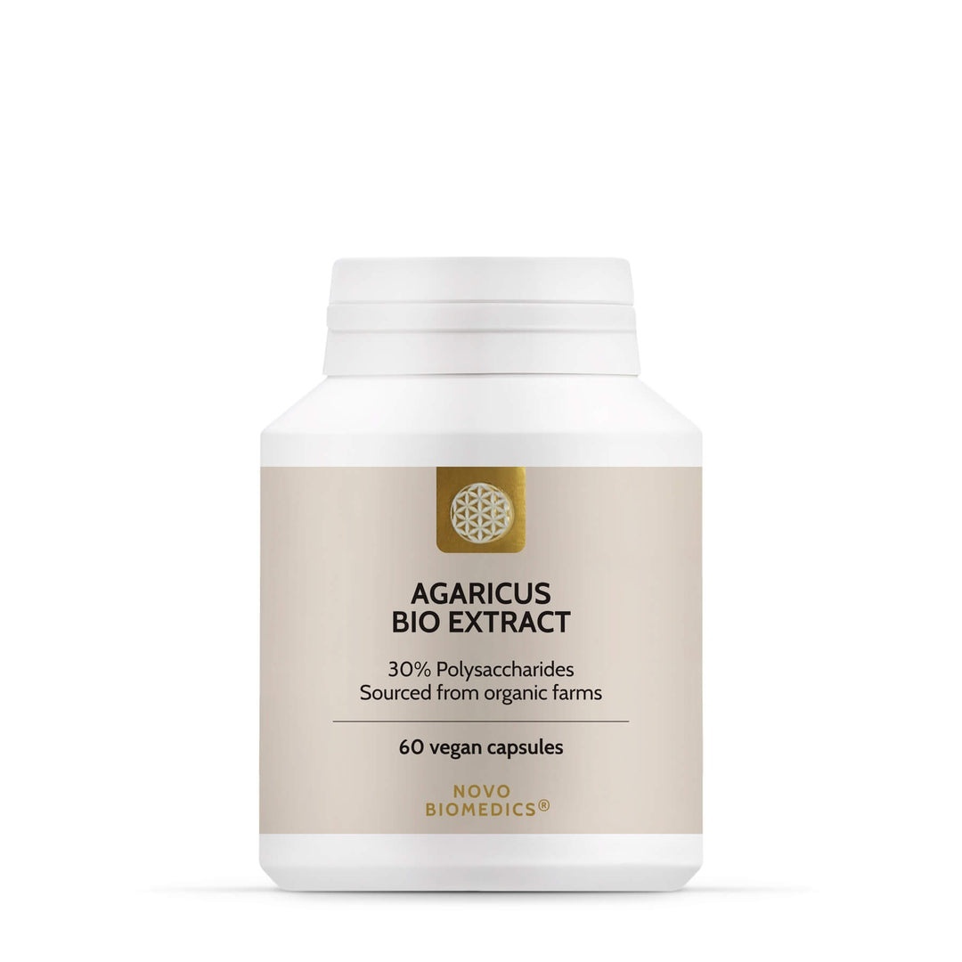 Extract de ciuperci bio Agaricus, 60 capsule, Novo Biomedics
