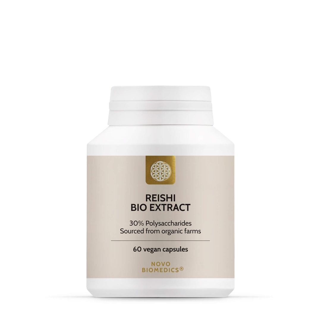 Extract de ciuperci bio Reishi, 60 capsule, Novo Biomedics