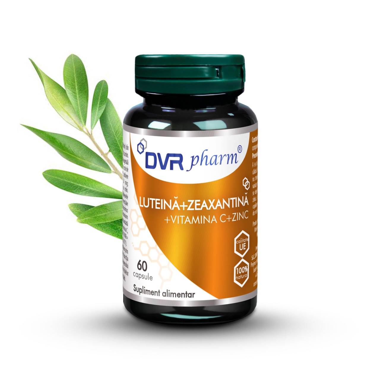 Luteina + Zeaxantina + Vitamina C + Zinc, 60 capsule, DVR Pharm