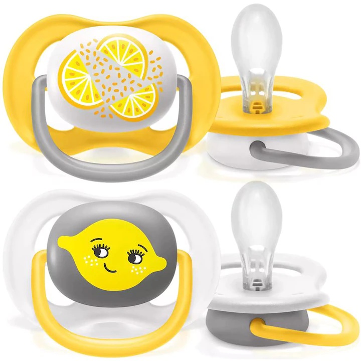 Suzete ultra air Philips Avent, 6-18 luni, 2 bucati, SCF080/18, Philips