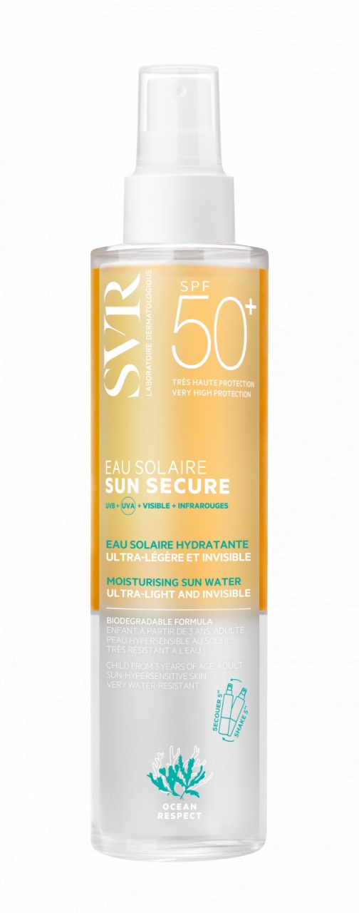 Apa cu protectie solara Sun Secure, SPF 50+, 200 ml, Svr