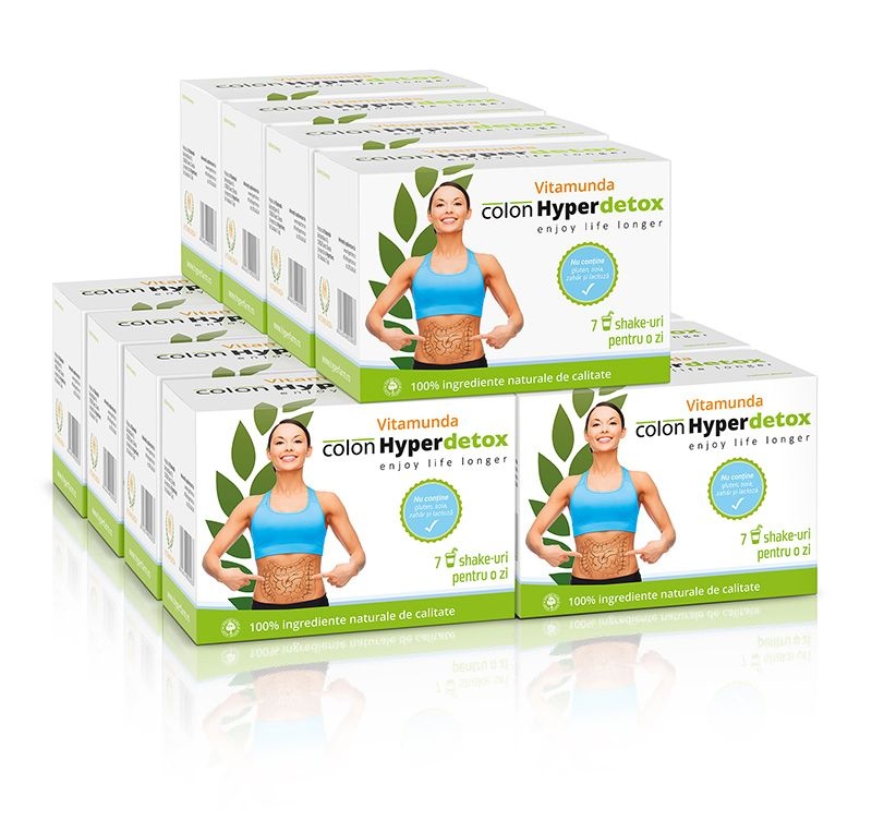 Colon Hyperdetox Program intesiv detoxifiere intestinală și scadere în greutate 12 zile, Vitamunda
