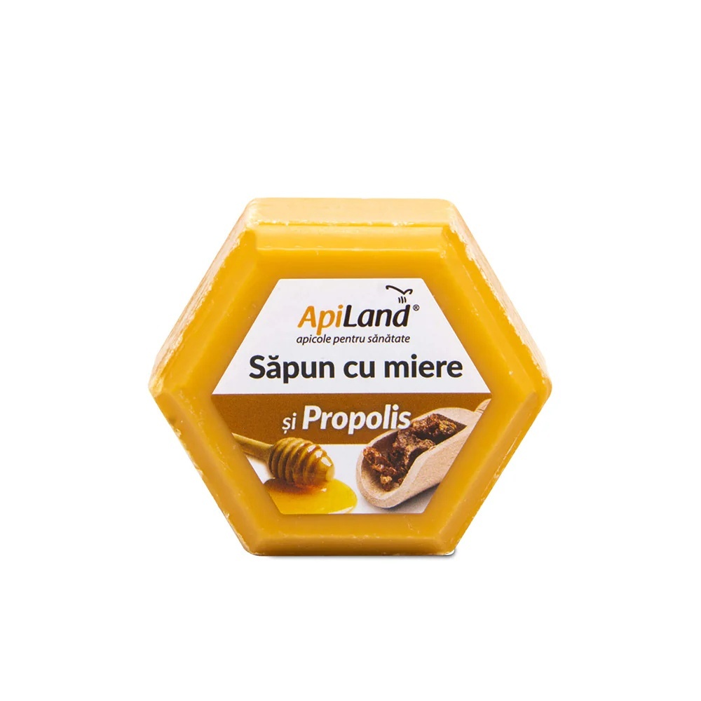 Sapun Cu Miere Si Propolis, 100g, Apiland