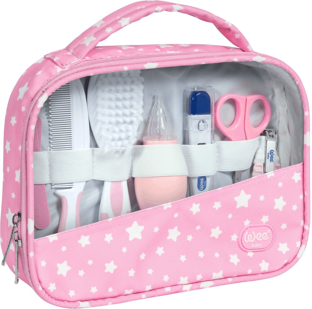 Set de ingrijire roz pentru copii, 1 bucata, Wee Baby