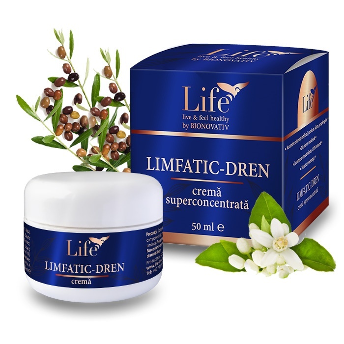 Crema Limfatic-dren, 50 ml, Bionovativ Life