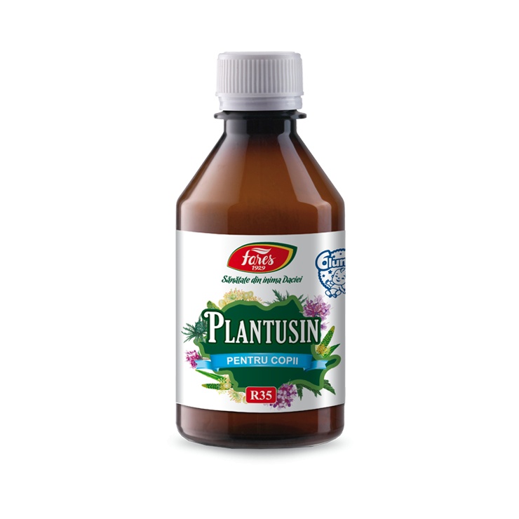 Plantusin sirop pentru copii, R35, 250 ml, Fares