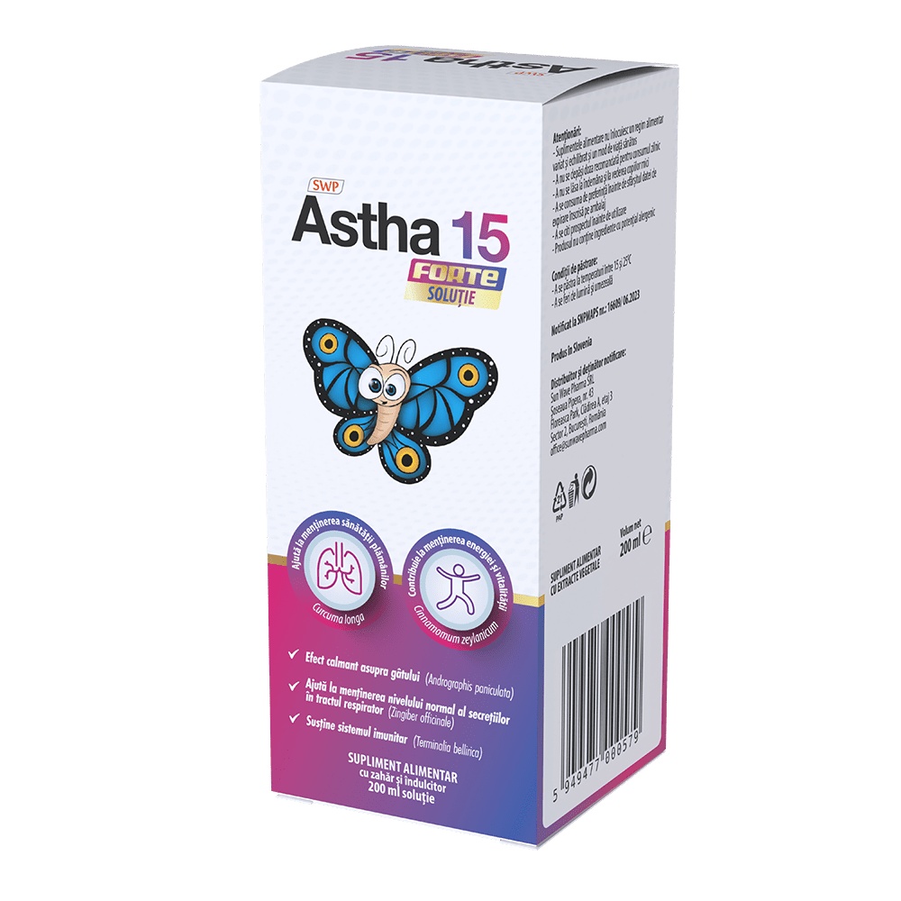 Sirop Astha 15 Forte, 200 ml, Sun Wave Pharma
