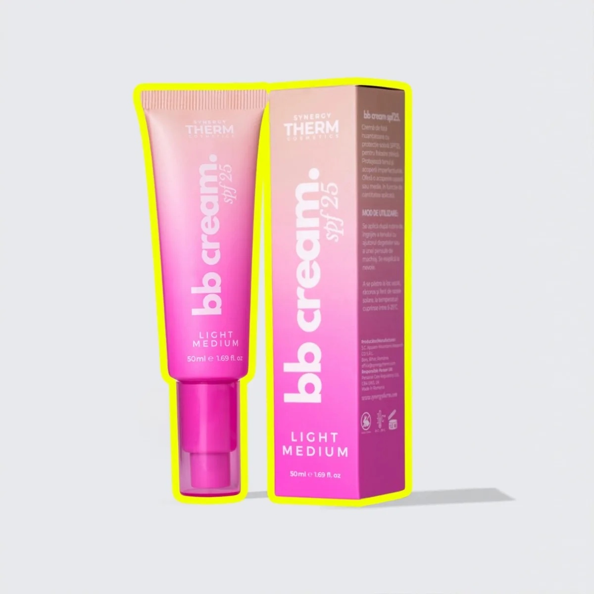 BB Cream SPF25 Light/Medium, 50 ml, Synergy Therm