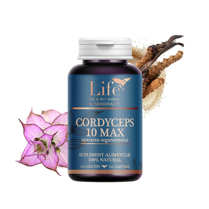 Cordyceps 10 Max, 120 Capsule, Bionovativ Life