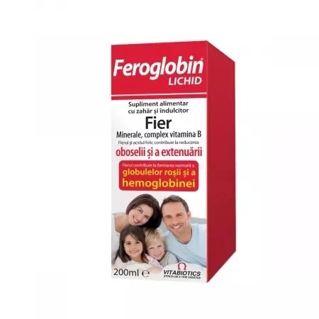 Feroglobin Lichid, 200ml, Vitabiotics