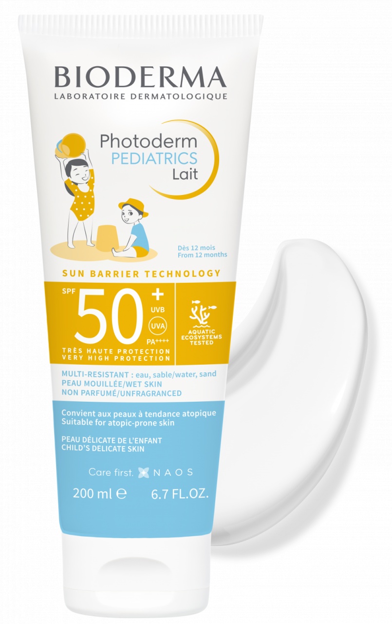 Lapte protectie solara pentru copii Photoderm Pediatrics, SPF 50+, 200 ml, Bioderma