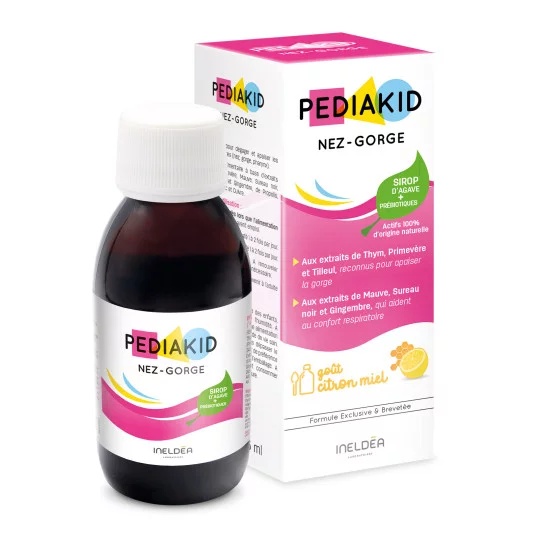 Sirop miere si lamaie pentru raceala Nez-Gorge, 125 ml, Pediakid