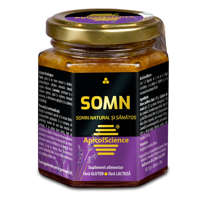 Somn – Susține Relaxarea și Îmbunătățește Calitatea Somnului, 200 ml ApicolScience