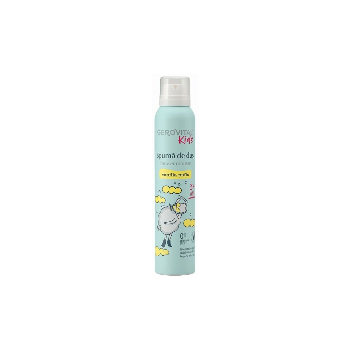 Spuma de dus Vanilla Puffs, 200 ml, Gerovital Kids