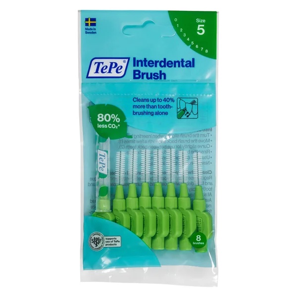 Tepe Periute Interdentare 0,8mm/Nr5, 8buc, Verde