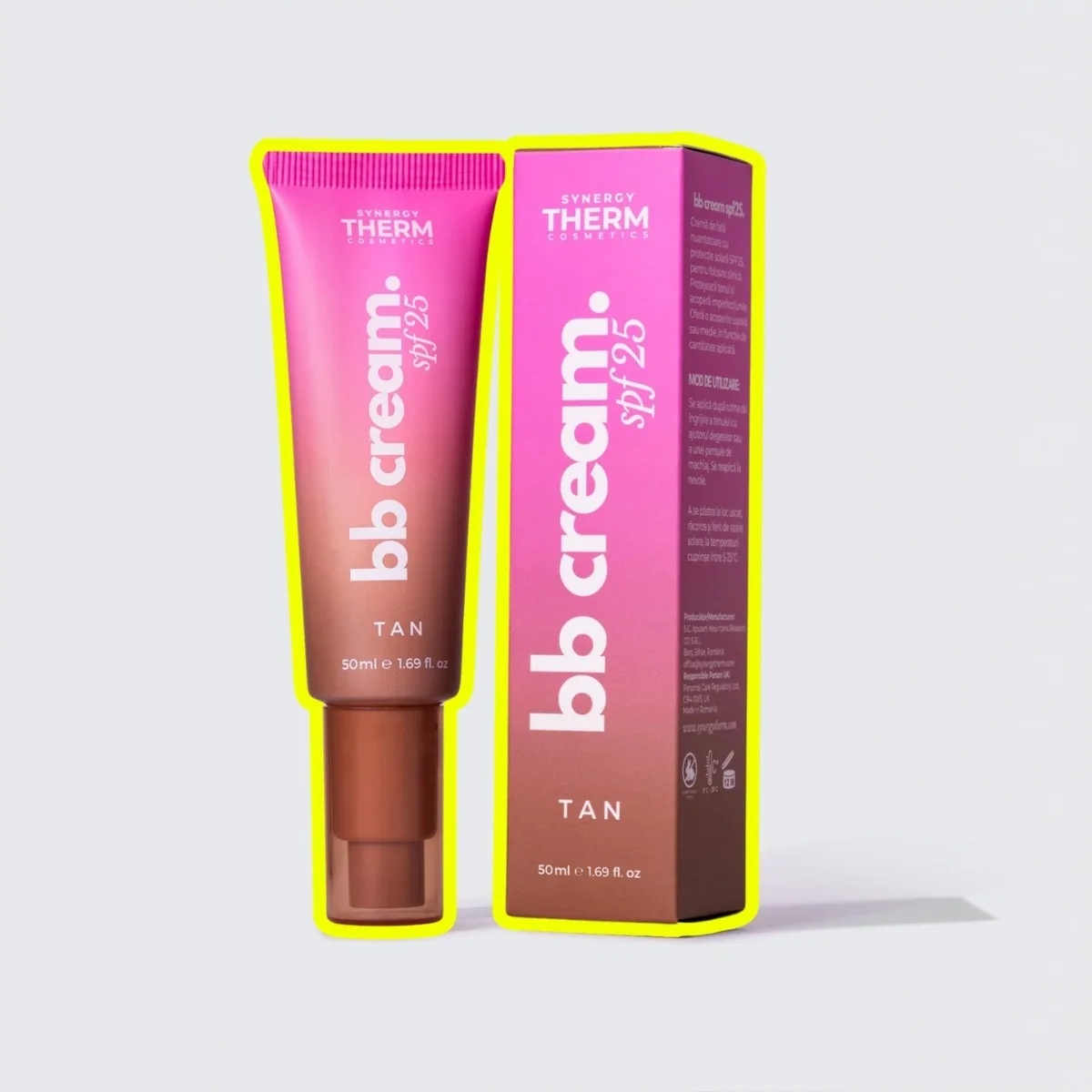 BB Cream SPF25 Tan, 50 ml, Synergy Therm