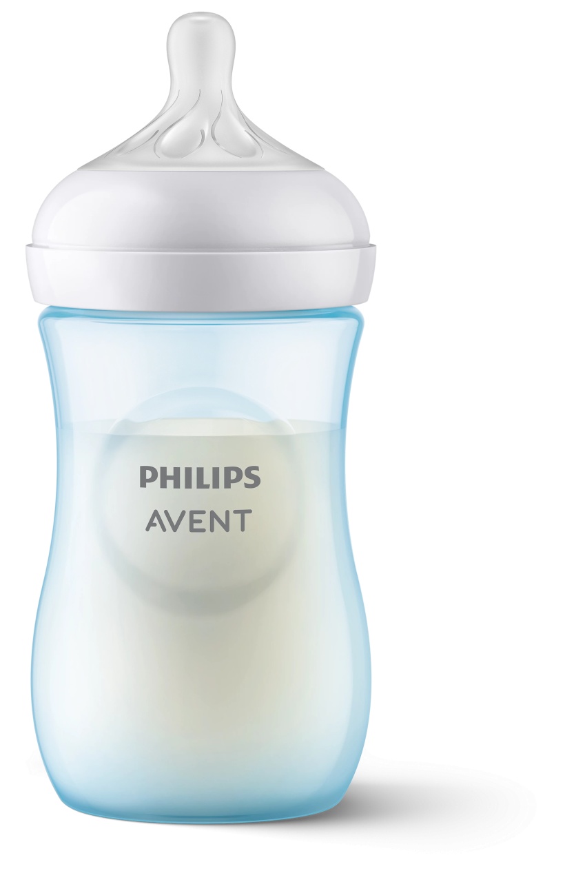 Biberon Philips Avent Natural Response, +1 luna, Bleu, 260 ml, SCY903/21, Philips