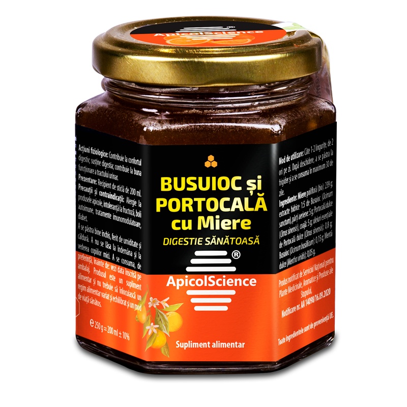 Busuioc Si Portocala Cu Miere, 200 m ApicolScience
