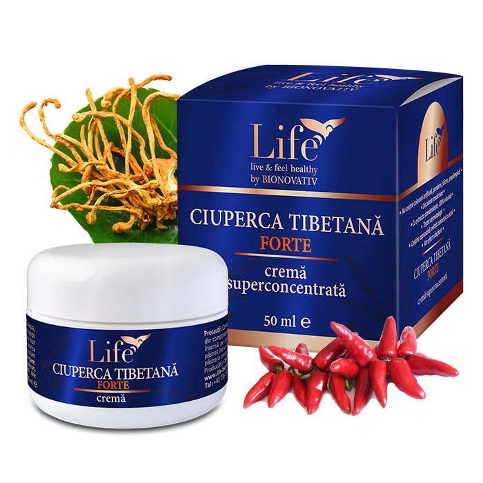 Crema ciuperca tibetana Forte, 50 ml, Bionovativ Life