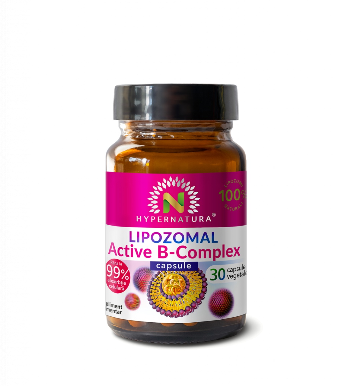 Lipozomal Active B complex, 30 capsule vegetale, Hypernatura