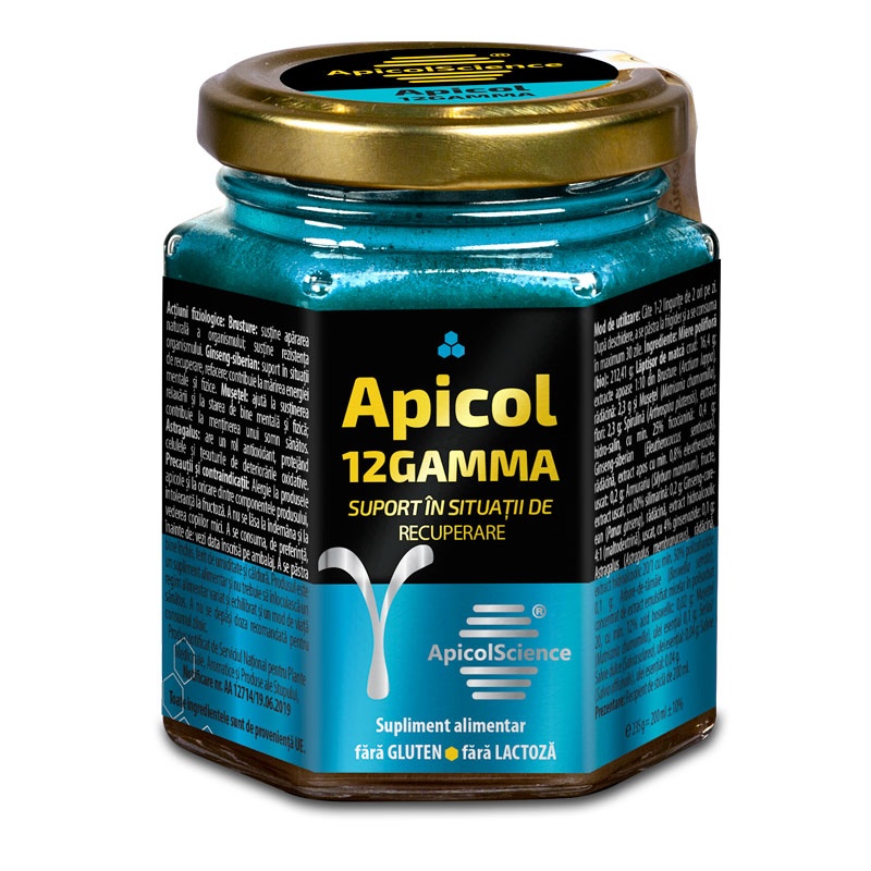 Miere albastra Apicol 12 Gamma, 200 ml, ApicolScience