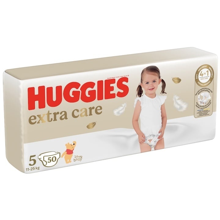 Scutece de schimb Extra Care, Nr.5, 11-25 kg, 50 buc, Huggies