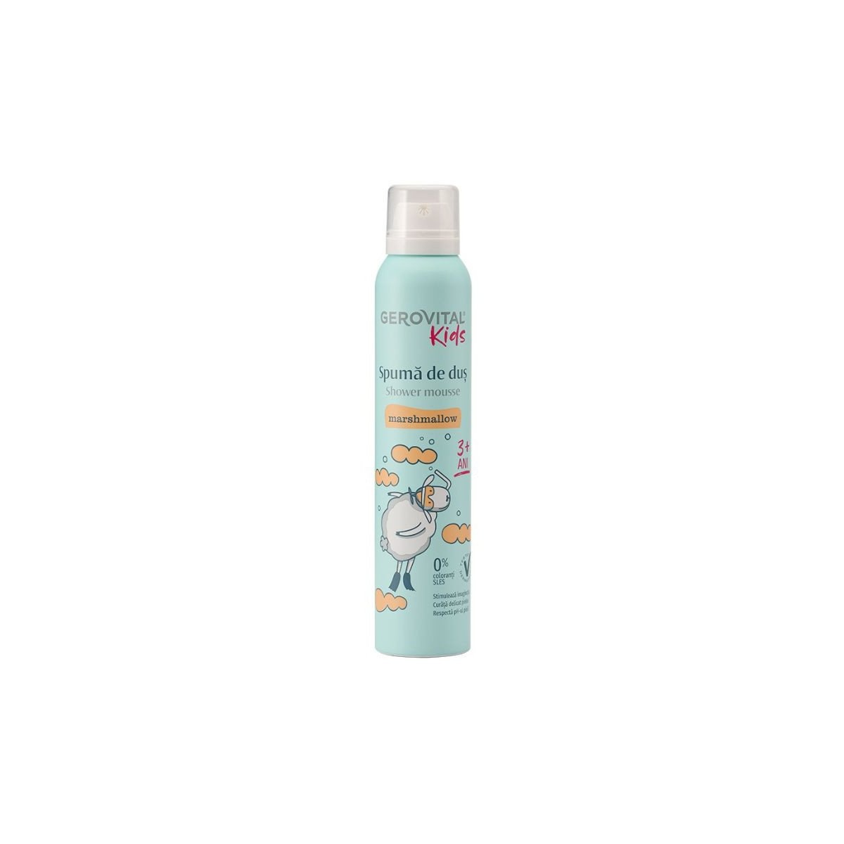 Spuma de dus Marshmallow, 200 ml, Gerovital Kids