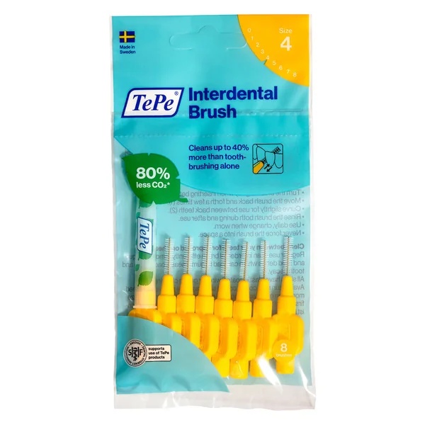 Tepe Periute Interdentare 0,7mm/Nr4, 8buc, Galben