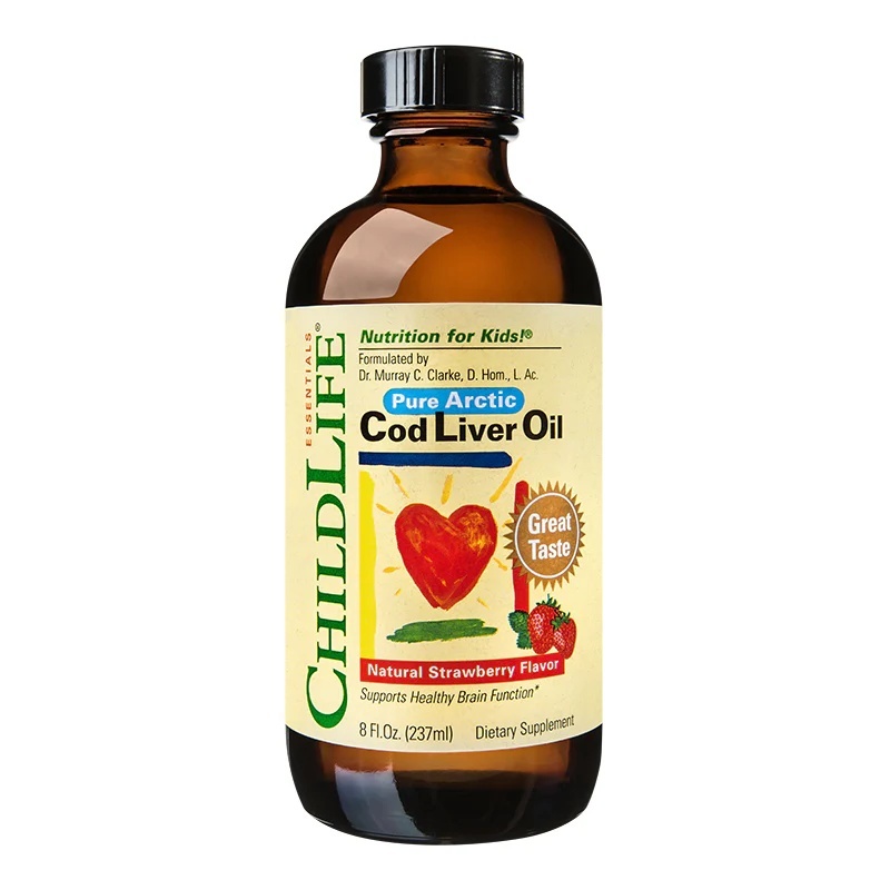 Ulei de ficat de cod pentru copii Cod Liver Oil Childlife Essentials, 237 ml, Secom