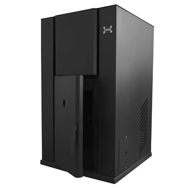 Centrala peleti KOPH PM 35 KW, 230 mp, buncar peleti 80 kg, diametru cos fum ⌀100 mm, pompa recirculare si vas expansiune incorporate, Negru