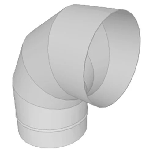 Cot inox SP 90°, ⌀80 mm