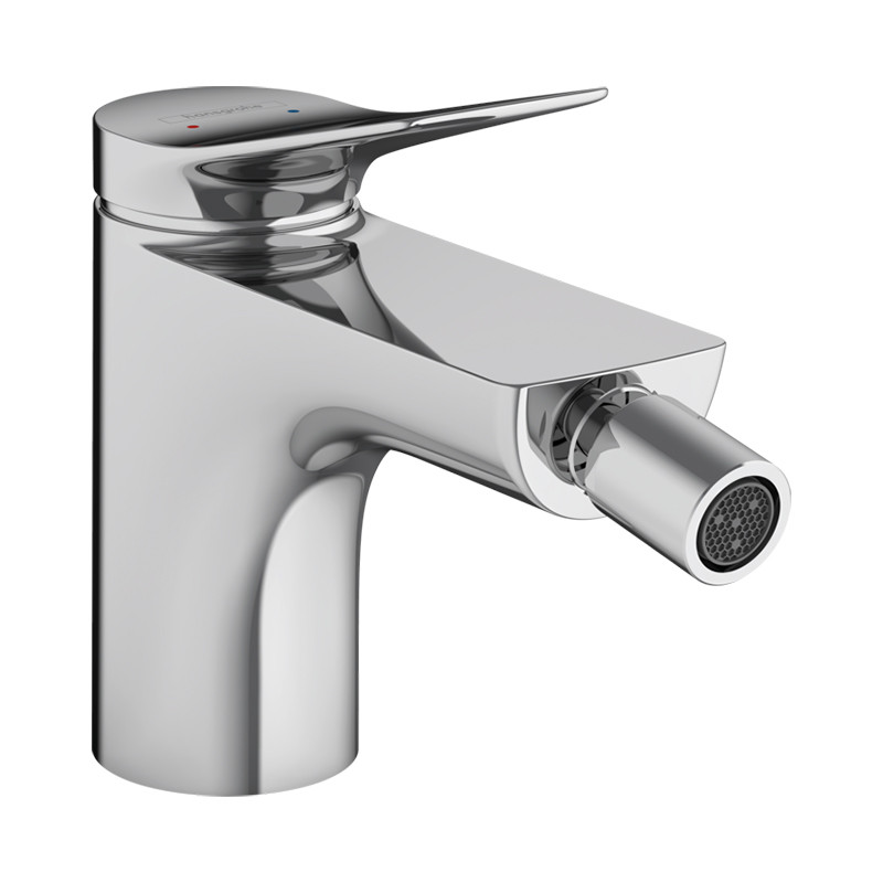 Baterie bideu, Hansgrohe, Vivenis, cu ventil, crom