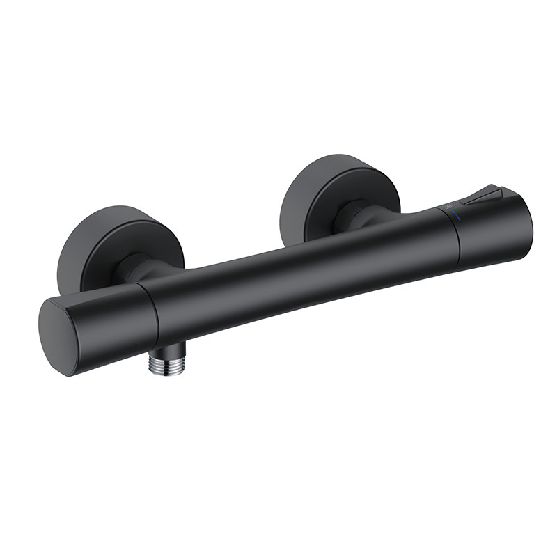 Baterie duș, Kludi, Zenta SL, termostatată, negru mat, 351003938