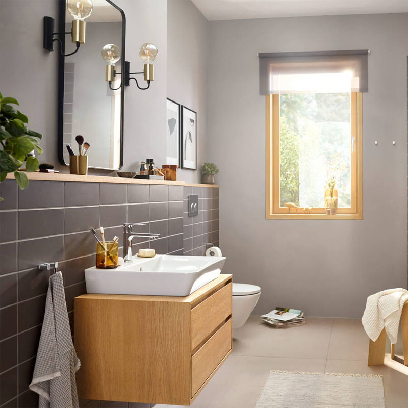 Baterie lavoar cu ventil, Hansgrohe, Rebris E 110, CoolStart, crom - 1 | YEO