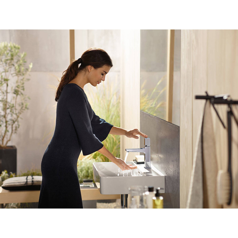Baterie lavoar, Hansgrohe, Metropol Select 110, cu ventil, crom - 3 | YEO