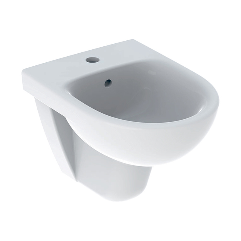 Bideu suspendat, Geberit, Selnova, compact, alb