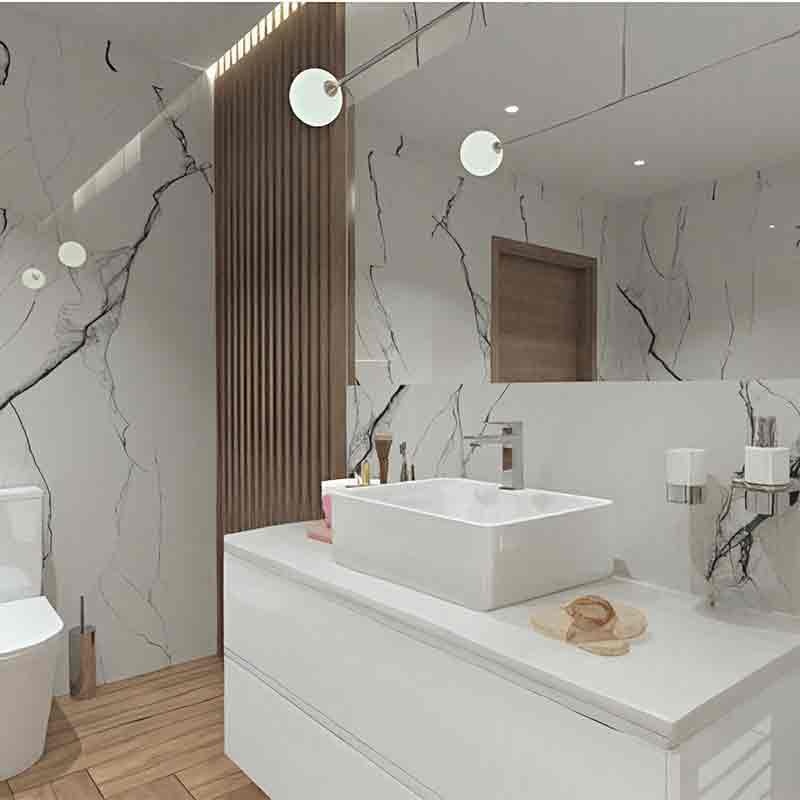 Blat pentru mobilier Spectrum, 80 cm, grosime 38 mm, alb - 1 | YEO