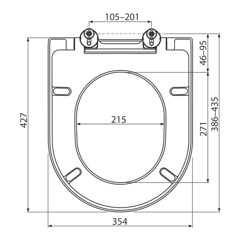 Capac WC, Alcadrain, soft-close, duroplast, alb - 1 | YEO