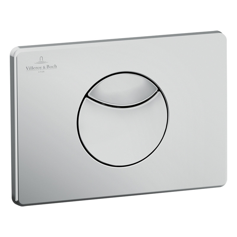 Clapeta cu actionare dubla, Villeroy & Boch, ViConnect, rotund, crom mat