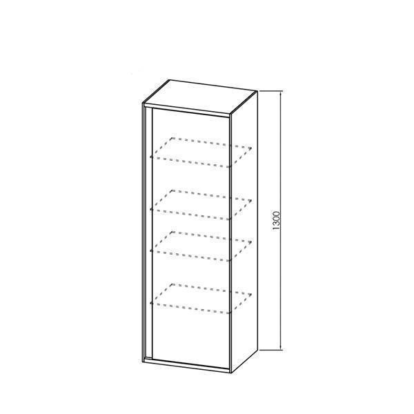 Dulap inalt suspedat Kolpasan, Pandora, 130 cm, lemn - 3 | YEO
