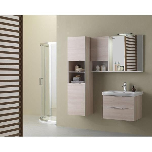 Dulap inalt suspendat Kolpasan, Lana II, lemn deschis, 156 x 40 cm - 2 | YEO