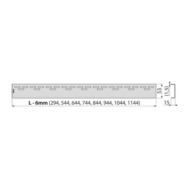 Grătar pentru rigolă, Alcadrain, Hope, 30 cm - 1 | YEO