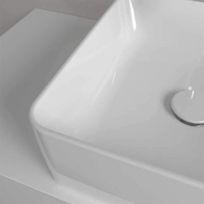 Lavoar pe blat, Villeroy & Boch, Collaro, patrat, 38 cm, alb - 3 | YEO
