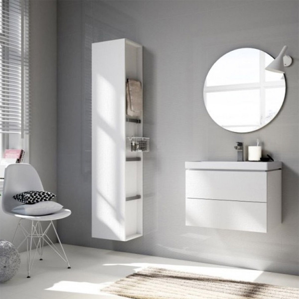 Lavoar pentru mobilier Cersanit, City, 60 cm, alb - 2 | YEO