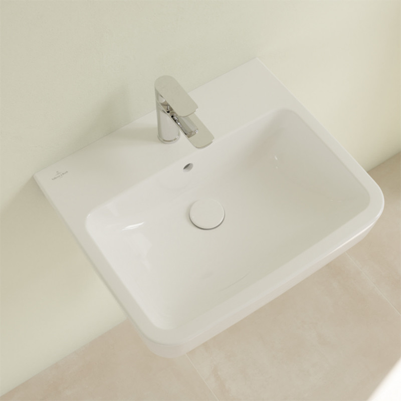 Lavoar suspendat, Villeroy & Boch, O.Novo, dreptunghiular, 55 cm, alb - 3 | YEO