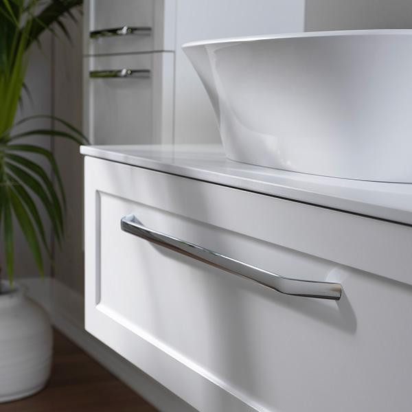 Masca cu blat pentru lavoar, Kolpasan, Blanche, 75 cm, alb mat - 2 | YEO