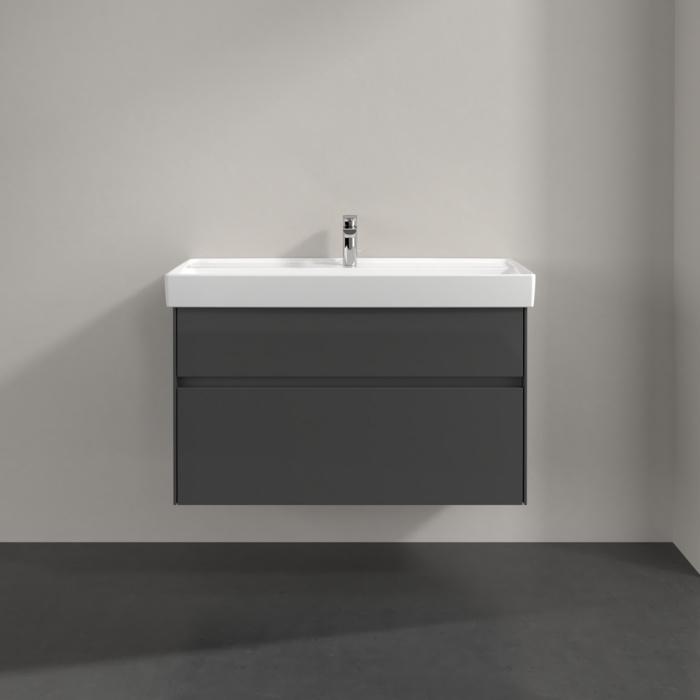 Mobilier pentru lavoar Villeroy & Boch, Collaro, glossy grey - 2 | YEO