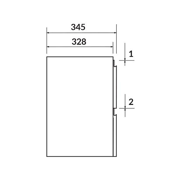 Mobilier suspendat Cersanit, Moduo Slim, pentru lavoar incastrabil, 50 cm, alb - 1 | YEO